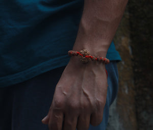 10 Mukhi Bracelet - Nepali & Indonesian Beads Combo.