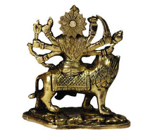 Load image into Gallery viewer, Goddess Durga pure antique brass idol - Rudradhyay