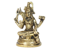 Load image into Gallery viewer, Lord Shiva&#39;s antique brass idol - Rudradhyay