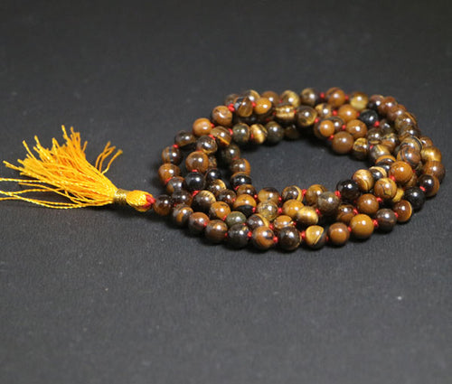 Tiger Stone Mala 108+1 beads