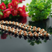 Load image into Gallery viewer, 5 Mukhi Rudraksha Mala - German Silver - Rudradhyay