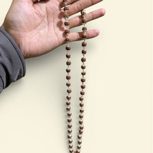 Load image into Gallery viewer, 5 Mukhi Rudraksha Mala - German Silver - Rudradhyay