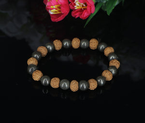 Pyrite & 7 Mukhi Rudraksha Combo