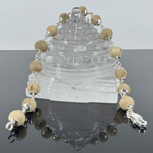 Load image into Gallery viewer, Clean Bead Tulsi Bracelet - Silver Capping