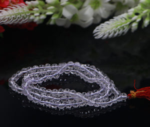 Natural Sphatik Mala - Clear Beads
