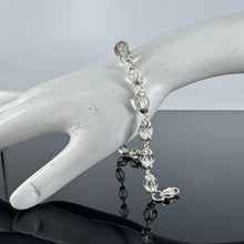 Load image into Gallery viewer, Sphatik Crystal Bracelet - Silver Capping