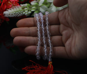 Natural Sphatik Mala - Clear Beads