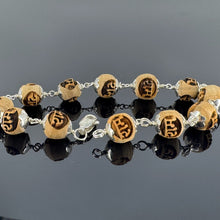 Load image into Gallery viewer, Ram Naam Tulsi Bracelet - Silver Capping