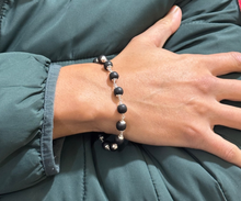 Load image into Gallery viewer, Karungali(ebony) Bracelet - Silver Capping