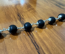 Load image into Gallery viewer, Karungali(ebony) Bracelet - Silver Capping