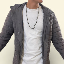 Load image into Gallery viewer, Karungali Mala - German Silver Capping - Rudradhyay