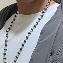 Load image into Gallery viewer, Karungali Mala - German Silver Capping - Rudradhyay