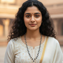 Load image into Gallery viewer, Karungali Mala - German Silver Capping - Rudradhyay