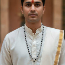 Load image into Gallery viewer, Karungali Mala - German Silver Capping - Rudradhyay