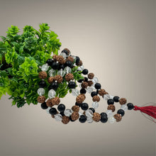 Load image into Gallery viewer, Rudraksha, Sphatik &amp; Karungali Mala - Rudradhyay