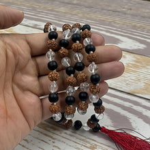 Load image into Gallery viewer, Rudraksha, Sphatik &amp; Karungali Mala - Rudradhyay