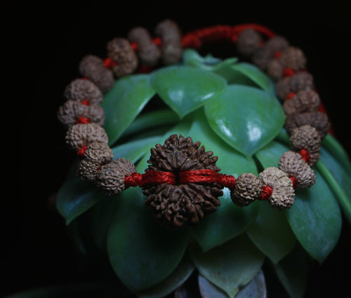 14 Mukhi Bracelet - Nepali & Indonesian Beads Combo