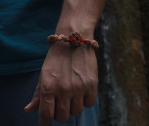 14 Mukhi Bracelet - Nepali & Indonesian Beads Combo
