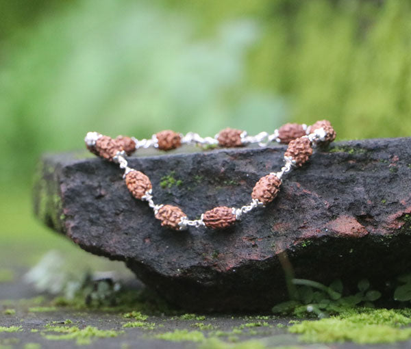 Latest Designer Aum Rudraksha Bracelet OM Rudraksh beads Wrist Band Fashion  | eBay