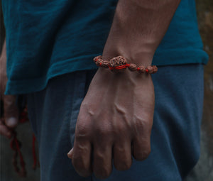 3 Mukhi Bracelet - Nepali & Indonesian Beads Combo.