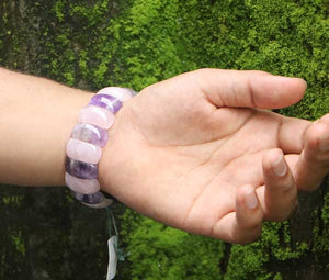 Rose Quartz & Amethyst bracelet