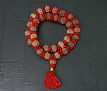 Load image into Gallery viewer, 32+1 Beads 8 Mukhi Nepali Rudraksha Kantha