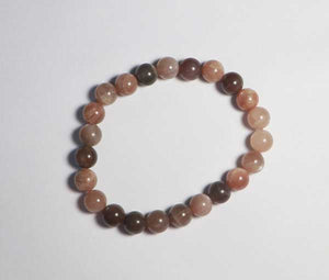 Peach Moonstone Bracelet - 23 Beads