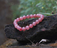 Load image into Gallery viewer, Strawberry Jasper Stone Bracelet