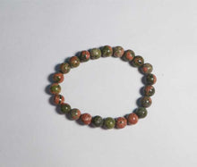 Load image into Gallery viewer, Unakite Stone Bracelet - 23 Beads