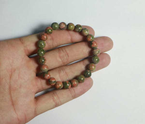 Unakite Stone Bracelet - 23 Beads
