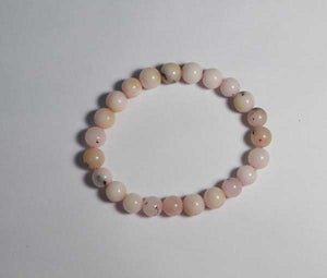 Pink Stone Opal Bracelet - 23 Beads