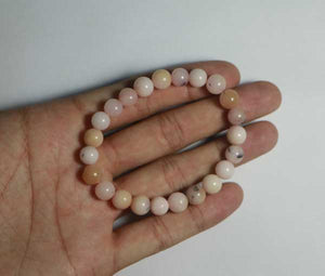 Pink Stone Opal Bracelet - 23 Beads