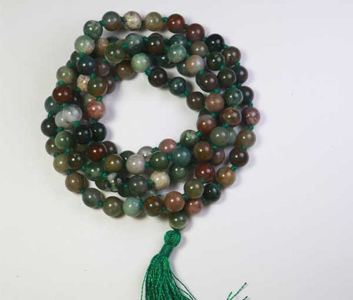 Blood Stone Mala - 108 Beads