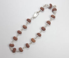 Load image into Gallery viewer, 7 Mukhi Rudraksha Bracelet (Silver) - Rudradhyay