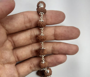 8 Mukhi Rudraksha Bracelet (Silver) - Rudradhyay