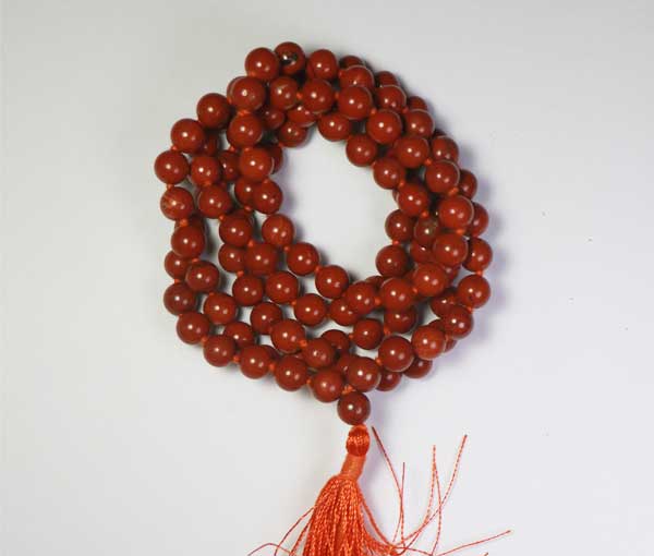 Red Jasper Stone Mala - 108 Beads