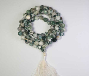 Tree Agate Stone Mala - 108 Beads