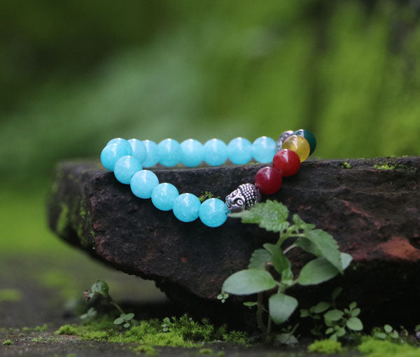 The Turquoise stone bracelet on white background Stock Photo  Alamy
