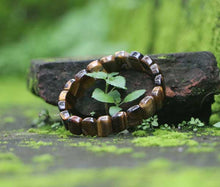 Load image into Gallery viewer, Rectangular Shaped Tiger Stone Bracelet