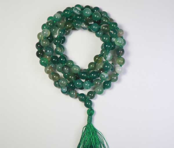 Green deals stone mala