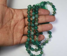 Load image into Gallery viewer, Green Agate Stone Mala - 108 Beads