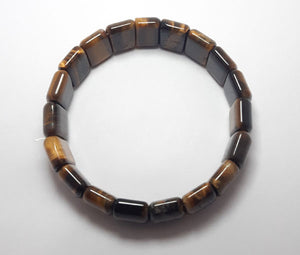 Rectangular Shaped Tiger Stone Bracelet - Rudradhyay