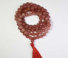 Load image into Gallery viewer, Strawberry Jasper Stone Mala - 108 Beads
