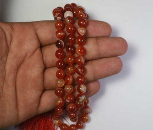 carnelian Stone Mala - 108 Beads
