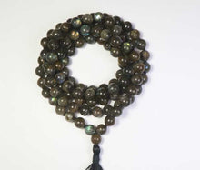 Load image into Gallery viewer, Labradorite Stone Mala - 108 Beads