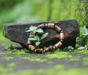 Cylindrical & Spherical Shaped Tiger Stone Bracelet