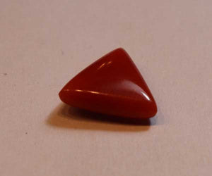3.55ct triangular Red coral (moonga) - Italian - Rudradhyay