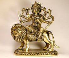 Load image into Gallery viewer, Durga Maa Pure Brass Idol