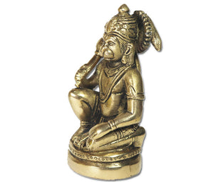 Lord Hanumana sitting on his knee idol - Rudradhyay