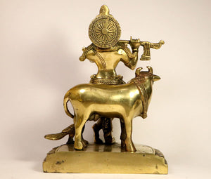 Lord Krishna Pure Brass Idol